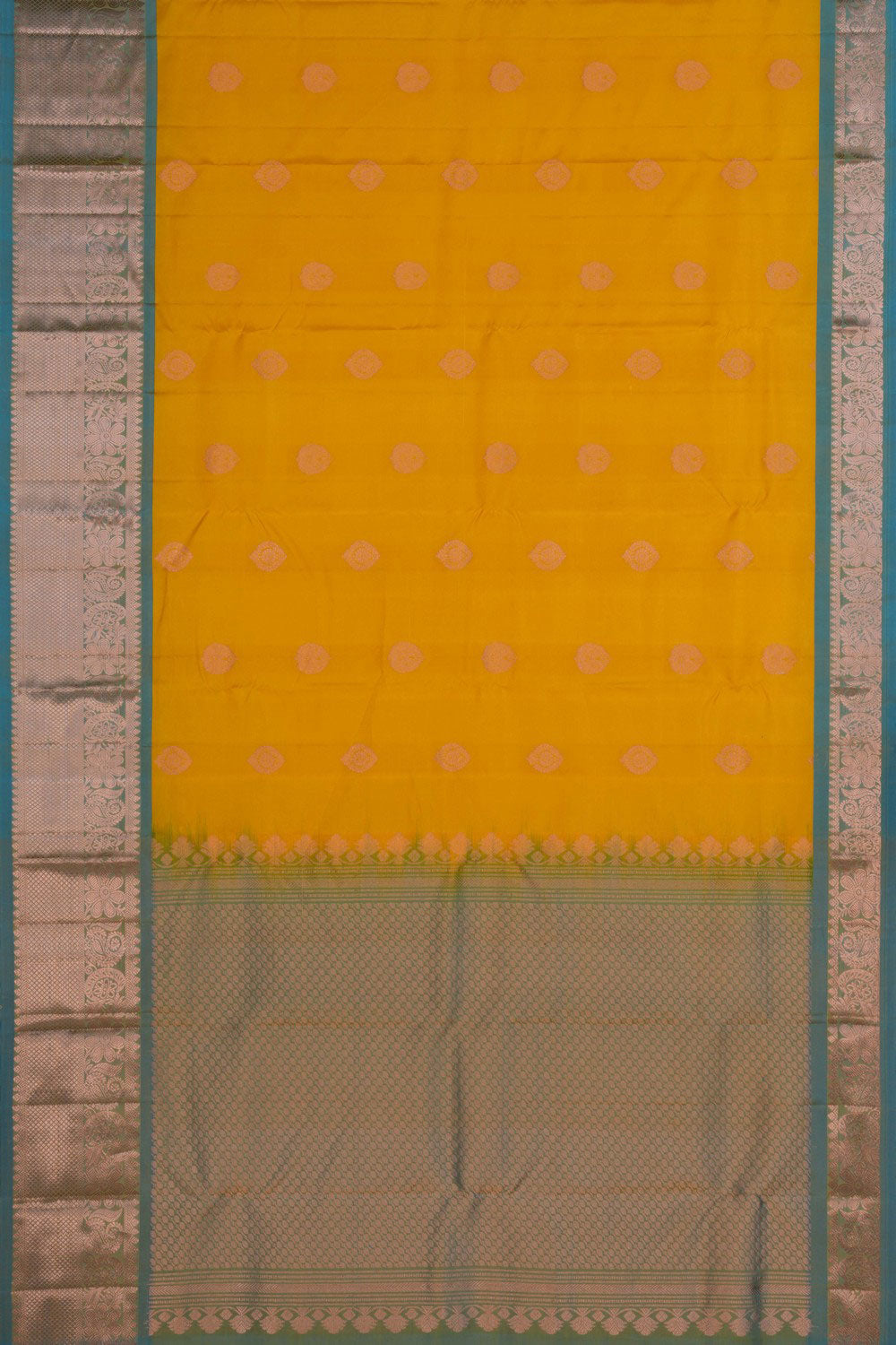 Image of Kanchi Silk Yellow Saree